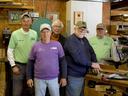 The carpenters in 2025 from left to right- Joe Kopeka, Bill Carapezza, Steve Eitelman, Ken Campbell, Jim Cutler.