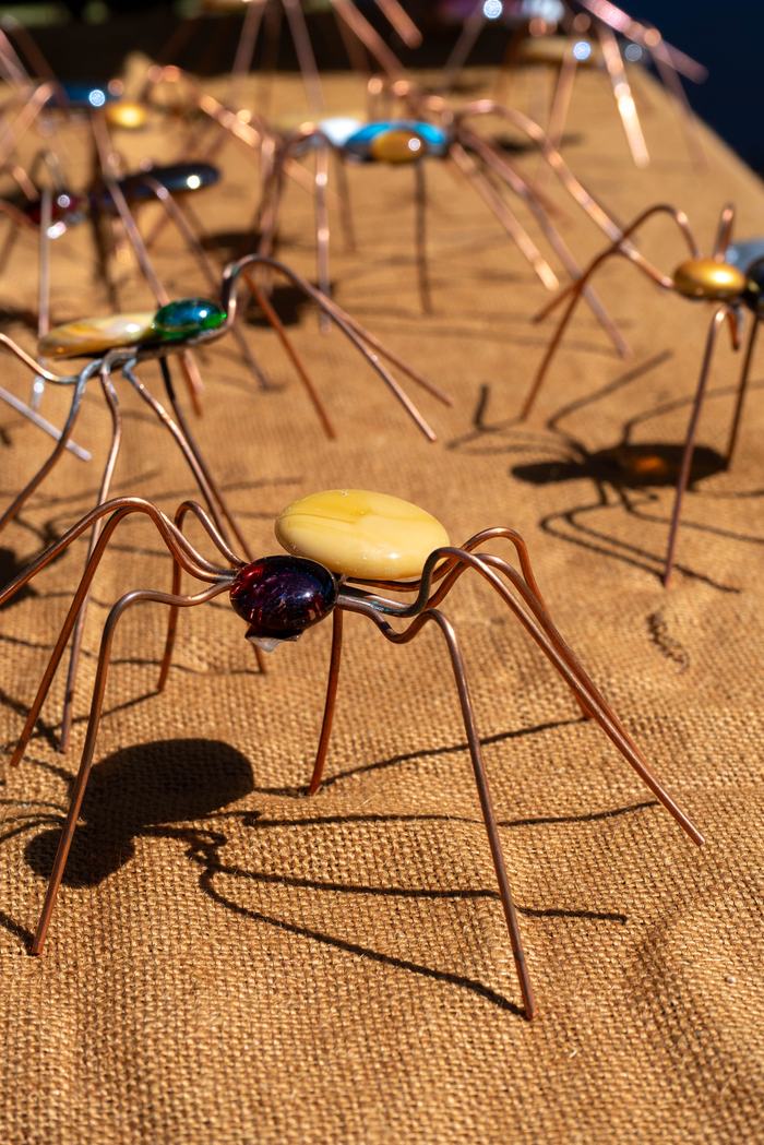 The carpenters make a sell these beautiful spiders at the Extension Master Gardener Plant Sale each year (Provided by Megan Sweeney)