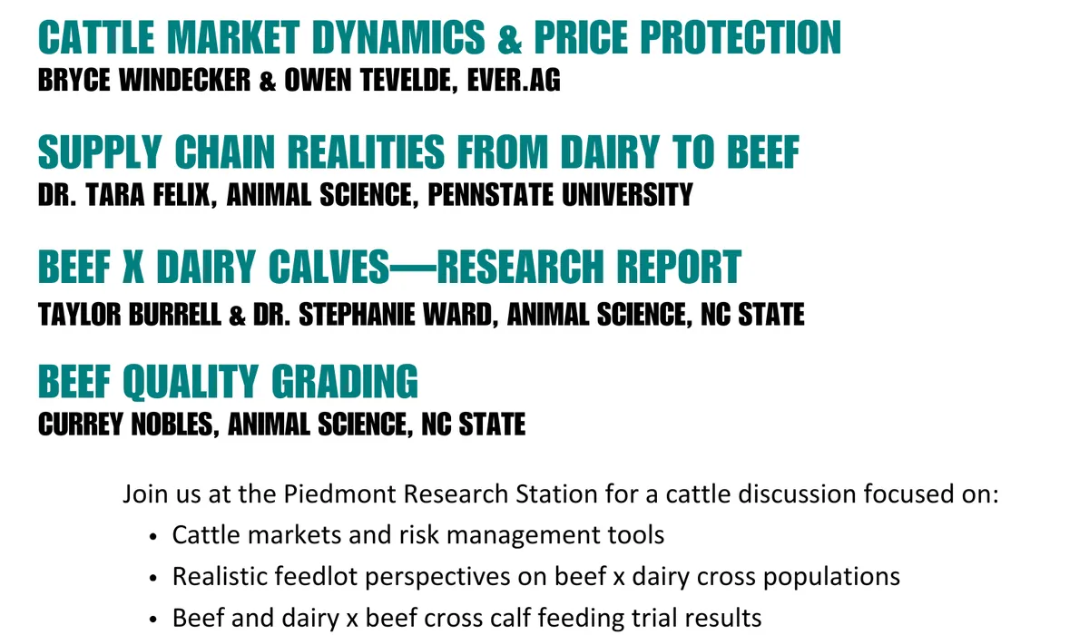 2025 Dairy Winter Management - Beef X Dairy Topics - Beef | NC State ...