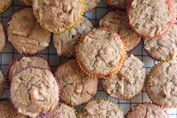 Fresh Baked Apple Oatmeal Muffins