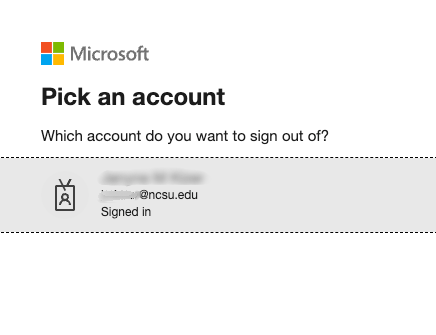 Example Entra login screen