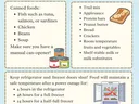 food to stock up on during power outages flyer