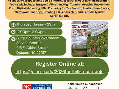 12th Annual Foothills Specialty Crops Roundtable