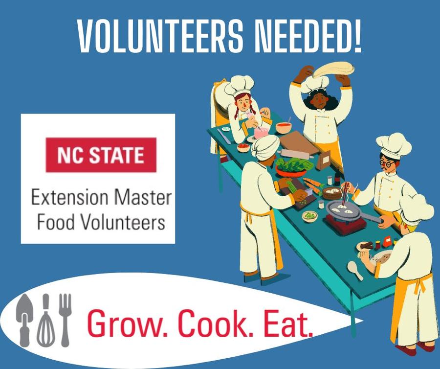 Volunteers needed for NC Extension Master Food Volunteers