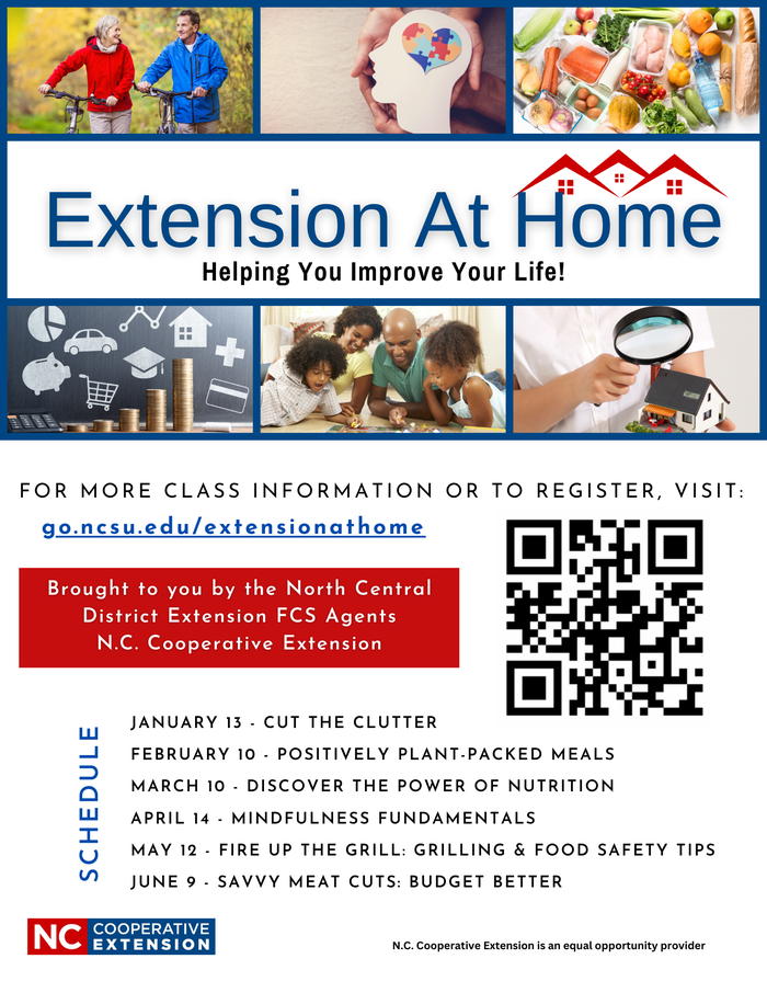 Extension at Home webinar schedule for 2026