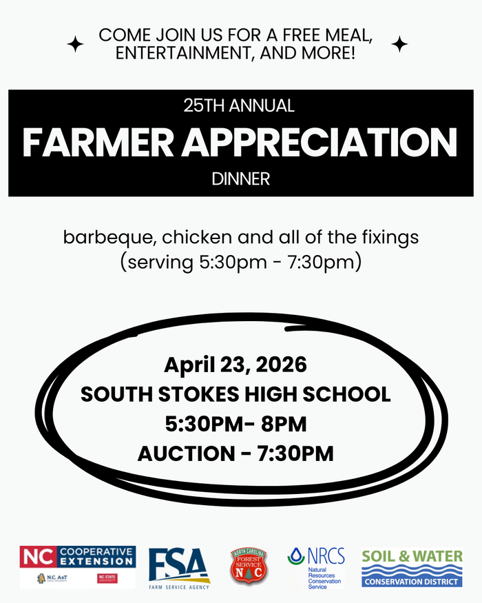 25th Annual Farmer Appreciation Dinner.