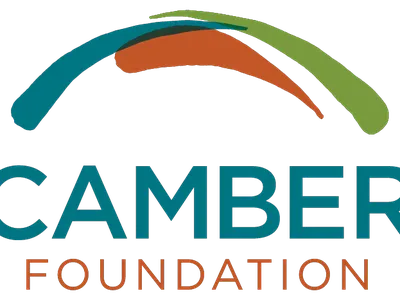 Camber Foundation logo with three curved brushstroke arcs above the text "CAMBER FOUNDATION"