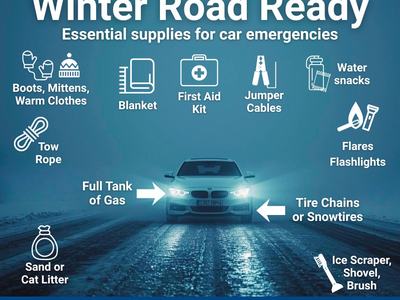Winter Road Ready — essential supplies for car emergencies