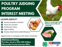 Buncombe County 4-H Poultry Judging interest meeting — Jan 29, 4–5pm at Extension Office