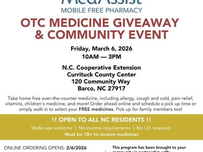 NC MedAssist OTC giveaway event