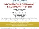 NC MedAssist OTC giveaway event