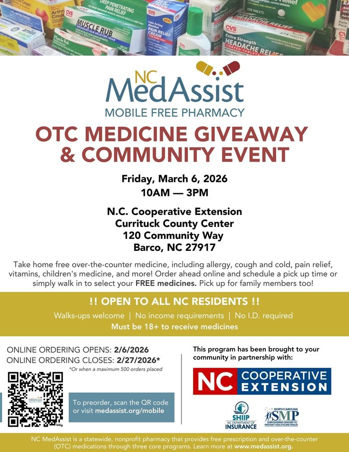 NC MedAssist OTC giveaway event