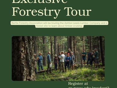 flyer talking about a forestry tour