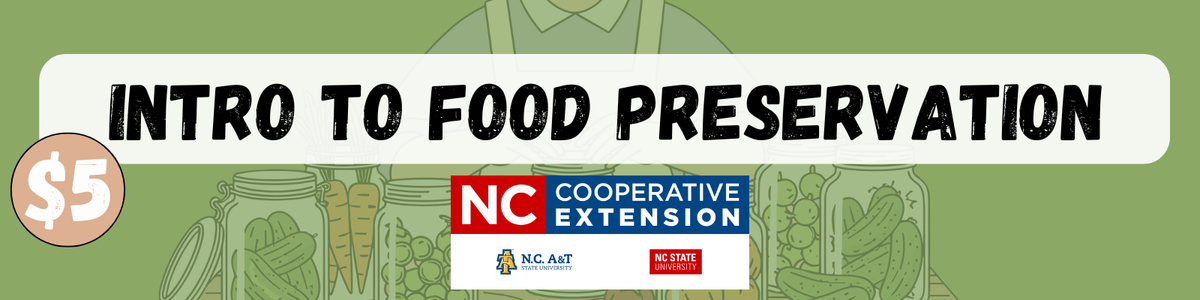 graphic with wording intro to food preservation