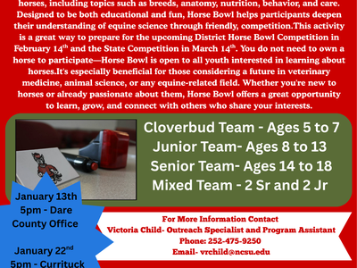 Flyer with horsebowl information on it and dates