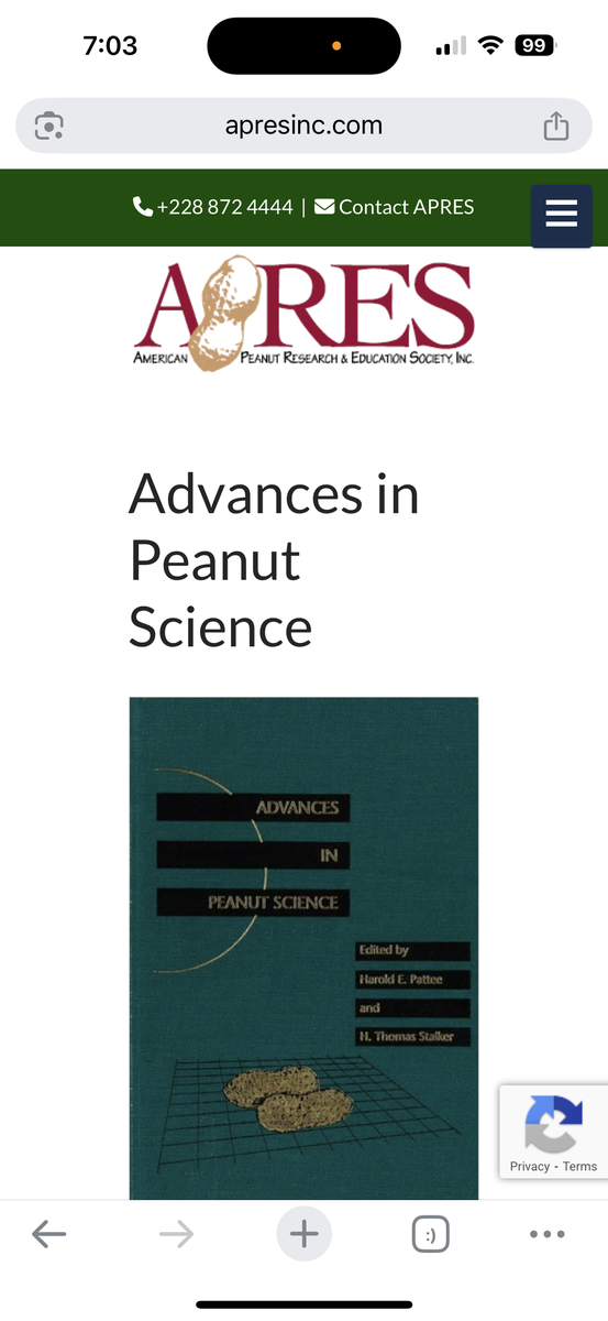 Apres Advances in Peanut Science