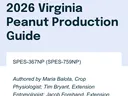 A screenshot from the 2026 Virginia Peanut Production Guide