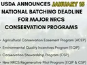 USDA announces January 15 national batching deadline for major NRCS conservation programs