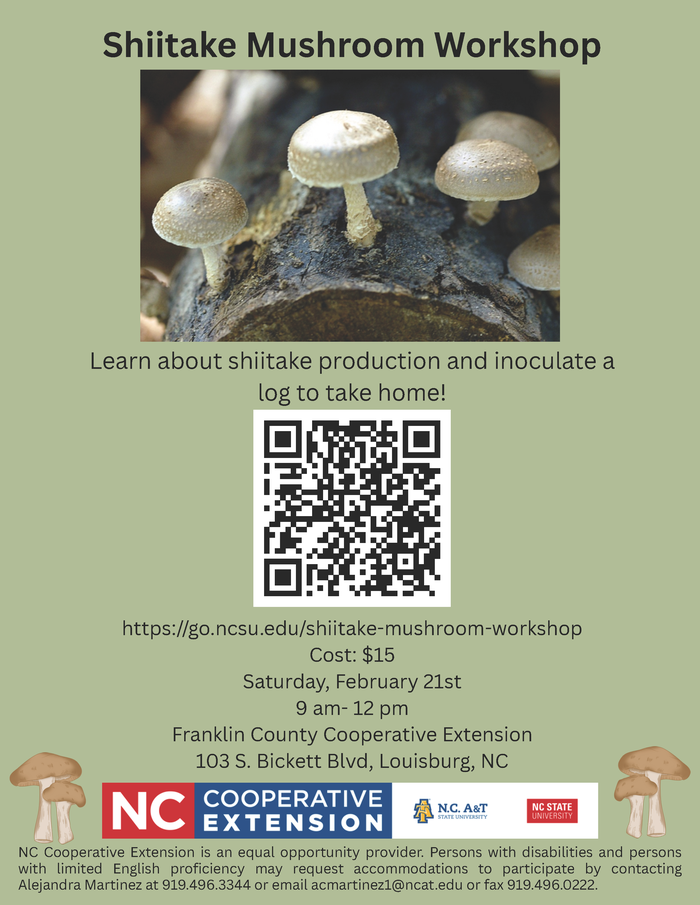 MUSHROOM WORKSHOP FLYER DATE, TIME, LOCATION AND REGISTRATION INFORMATION MUSHROOMS ON A LOG