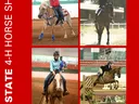 NC State 4‑H Horse Show poster with four riding photos and text "SPONSORSHIP OPPORTUNITIES 2026"