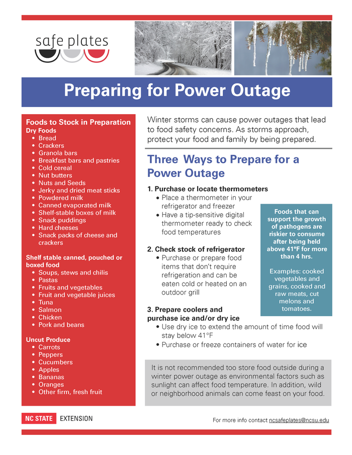 Preparing for power outage_winter_NC State Extension Factsheet