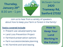 The Next Harvest workshop — Jan 29, 8:30am–1pm at McSwain Center, 2420 Tramway Rd, Sanford