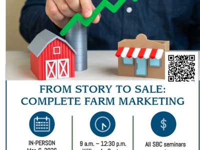 Wilkes CC SBC: From Story to Sale — Complete Farm Marketing; Mar 6, 2026, 9–12:30