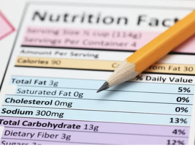 image of Nutrition Facts Label