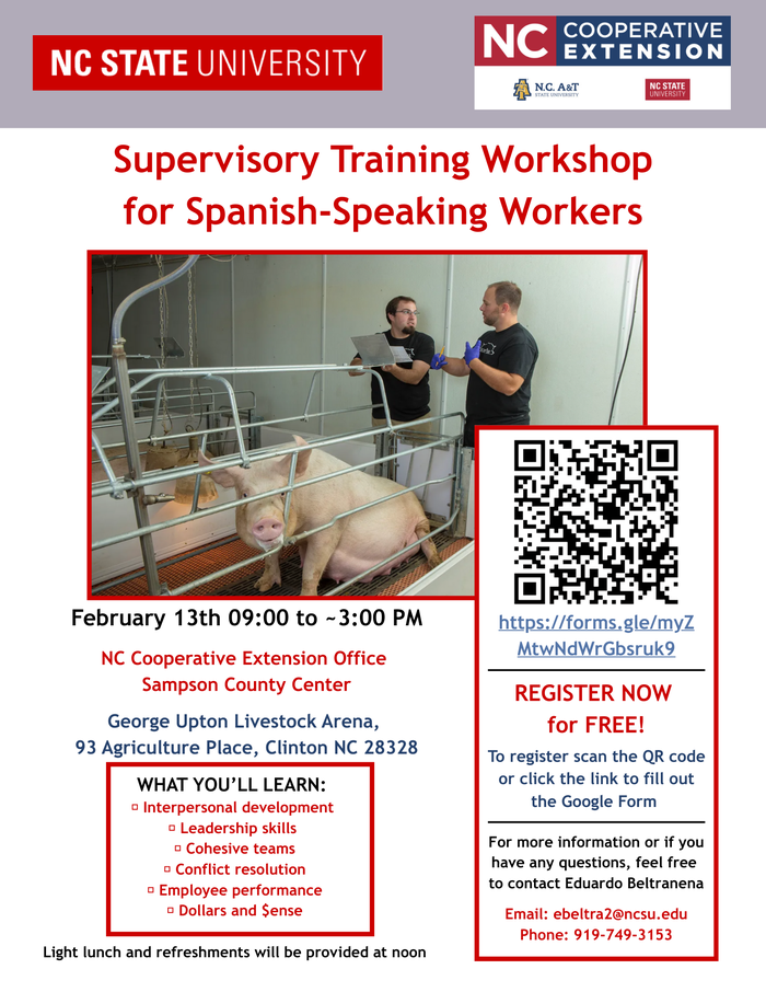 Supr Training flier for Spanish-Speaking workers