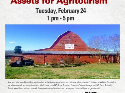 Flyer: Harvesting Opportunities: Leveraging Your Farm Assets for Agritourism — Tuesday, February 24, 1–5 pm