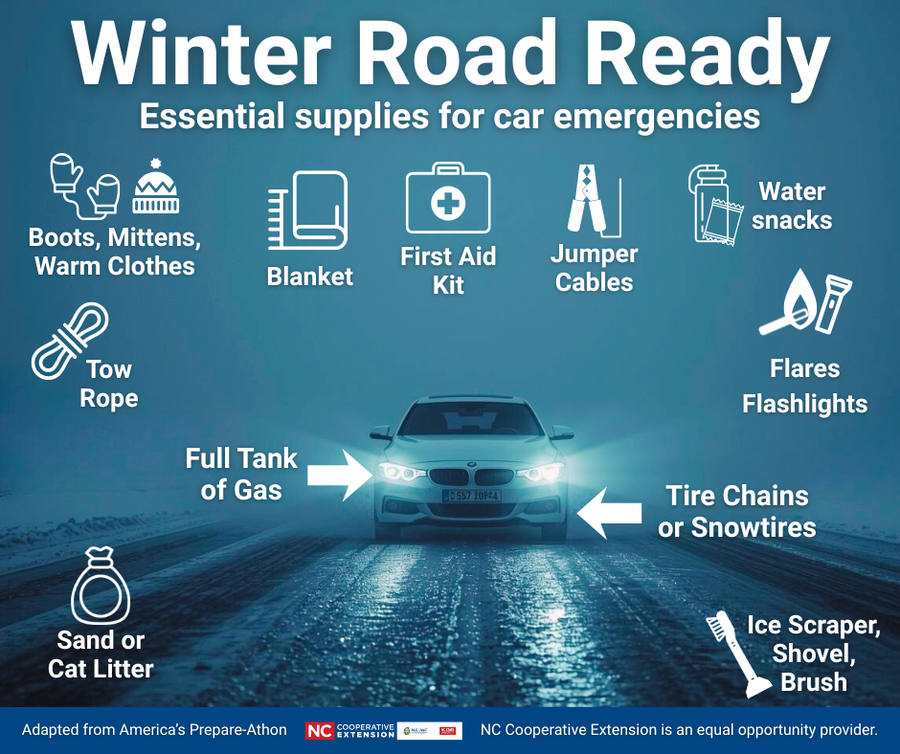 Items in your car during winter