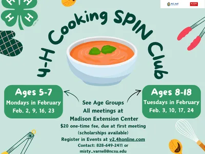 Cooking Dates listed, with kitchen utensil clip art