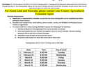 A flyer titled '2026 Auxin Herbicides-Best Management Practices' detailing six live Zoom training sessions led by Dr. Charlie Cahoon in February and March 2026. The document lists attendee requirements for receiving N, O, D, and X pesticide credits and pr