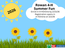 Rowan 4-H Summer Fun header