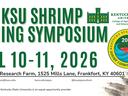 2026 KSU Shrimp Farming Symposium — April 10–11, 2026; Harold Benson Research Farm, Frankfort KY