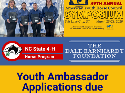Four youth holding binders; "Youth Ambassador Applications due February 23, 2026"