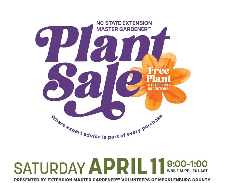 NC state extension master gardener plant sale flyer