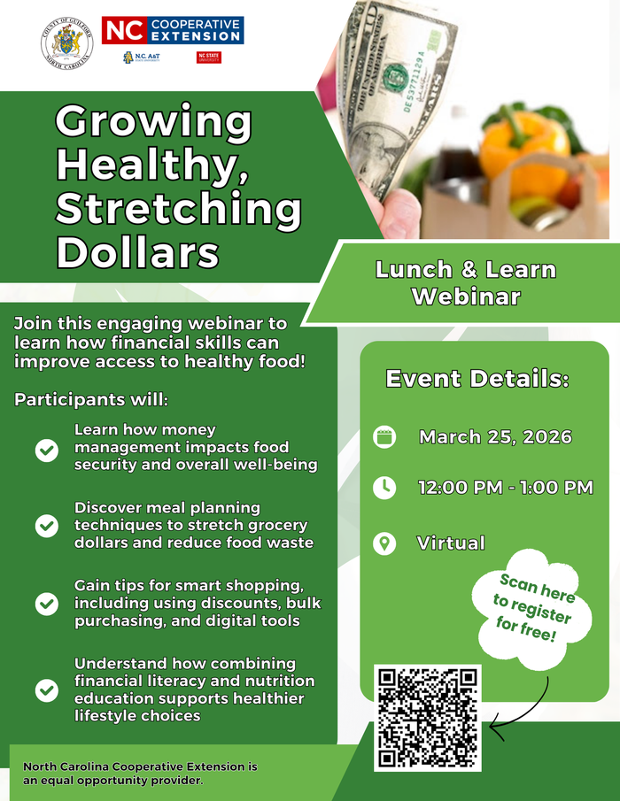 Lunch and Learn: Growing Healthy, Stretching Dollars Webinar
