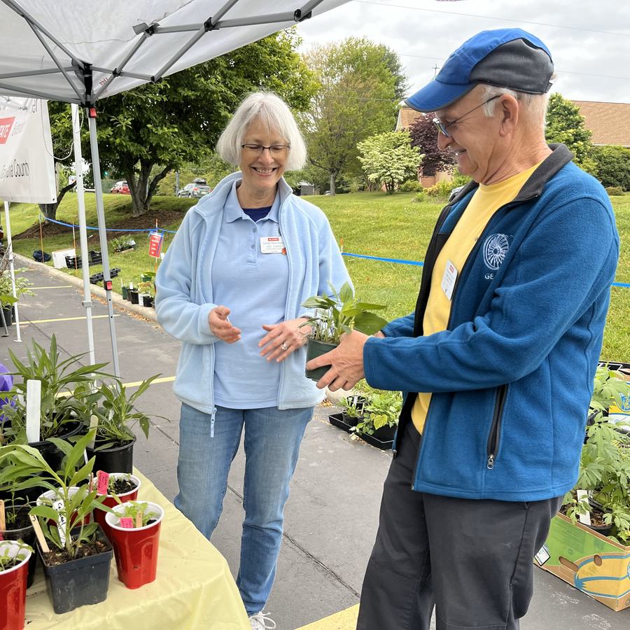 Gardeners choosing plants at Spring Plant Sale 2025