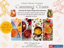 Canning Class with NC State Cooperative Extension — Mon March 9 10 am