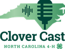 North Carolina 4-H Clover Cast Logo Lockup.