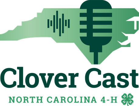 North Carolina 4-H Clover Cast Logo Lockup.