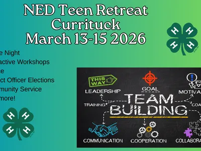 Title slide for NED 4-H teen retreat