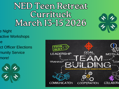 Title slide for NED 4-H teen retreat