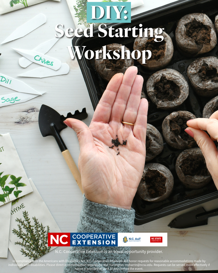 diy seed starting 101 flyer