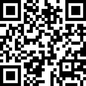 Black-and-white QR code with three large square alignment markers in corners