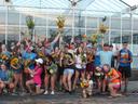 group photo of students attending horticulture camp