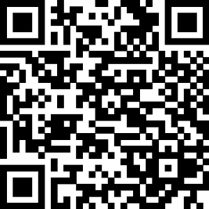 QR code with black modules encoding a URL or other data