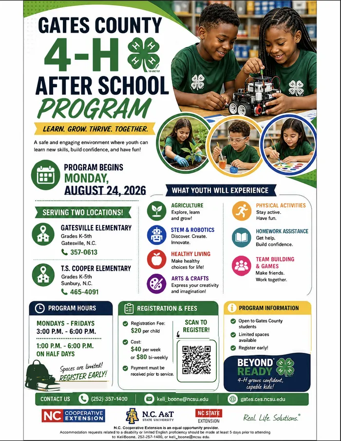 2026 4-H After School Flyer