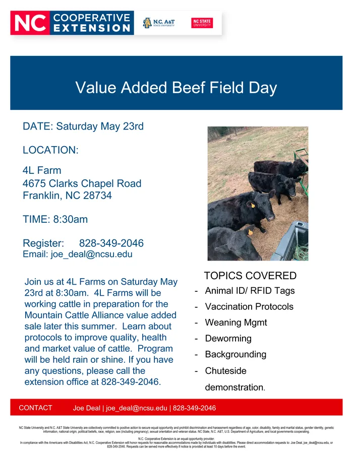 Beef Field Day Flyer 2026